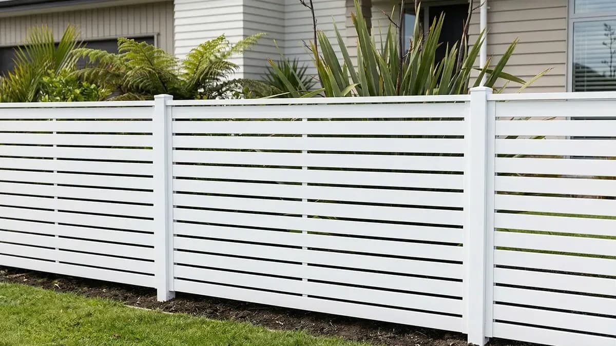 Sola Horizontal Slat Fence Panel