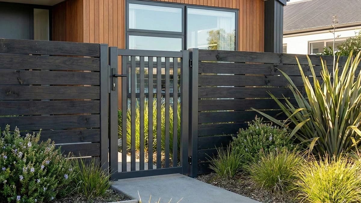 Luna Vertical Slat pedestrian Gate