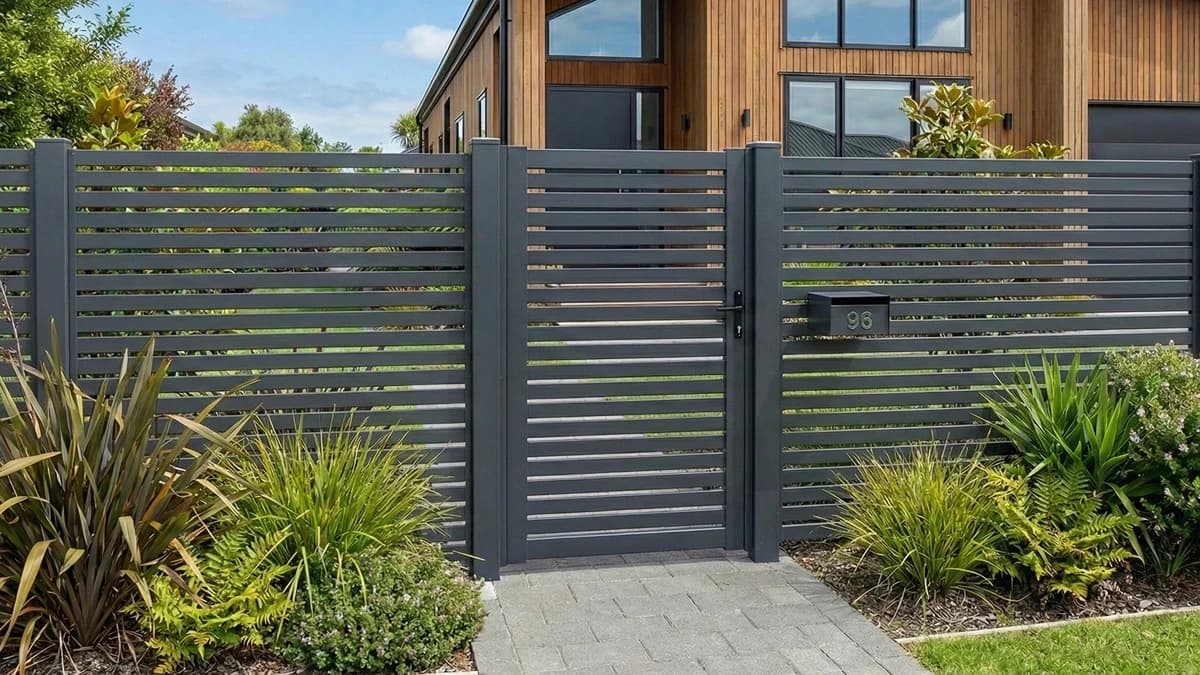 Sola Horizontal Slat pedestrian Gate
